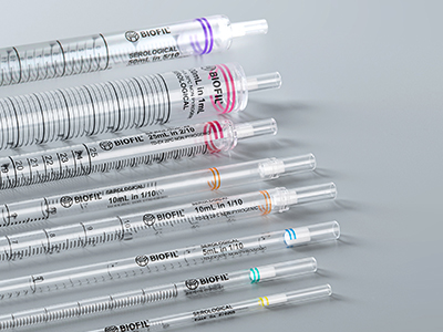 管頭印刻不同色環(huán)標(biāo)識，便于識別移液管量程型號