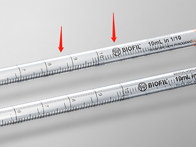 雙向刻度線設(shè)計，便于識別移液體積