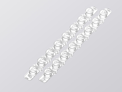 聯蓋首尾不同標識， 方便識別方向