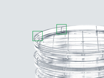 皿外環多條加強筋與加固環設計 ，有效增加皿體強度，防止側壓變形